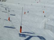 Lanzenbeschneiung im Skigebiet Scuol