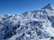 Pisten an der Sesselbahn Nova