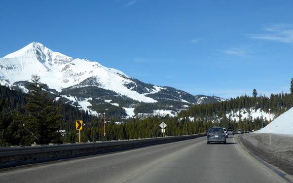 Madison Range: Anfahrt in Skigebiete und Parken an Skigebieten – Anfahrt, Parken Big Sky Resort