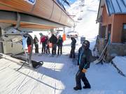 Sehr freundliches Personal beim Einstieg an der Sesselbahn