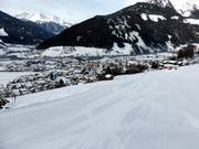 Talabfahrt mit Blick auf Matrei