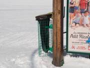 Papierkorb an der Liftstation