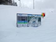 Pistenplan und Ausschilderung im Skigebiet Snow King Mountain