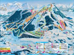 Pistenplan Les Brasses