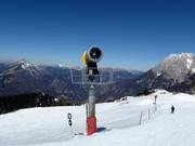 Leistungsfähige Beschneiung im Skigebiet Krvavec
