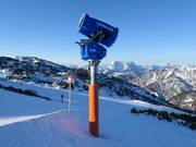 Beschneiung auf der Steinplatte
