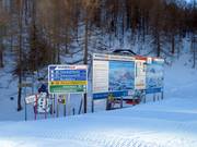 Detaillierte Informationstafel an der Bergstation der Wurzeralmbahn