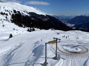 Leichte Piste am Skilift Palius