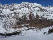 Blick von Karjochpiste und Obere Böden und Grünboden