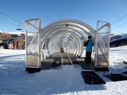 Bei den Förderbändern wird den Anfängern immer geholfen