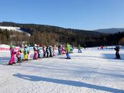 Kinderskikurs im Skigebiet Černá hora