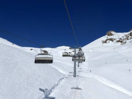 Albula-Alpen: beste Skilifte – Lifte/Bahnen St. Moritz – Corviglia