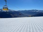 Perfekte Pistenpräparierung im Skigebiet Watles