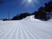 Sehr gut präparierte Piste