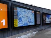 Große Informationstafel an der Talstation der Eisgratbahn