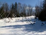 Mobile Schneekanonen warten auf den nächsten Einsatz