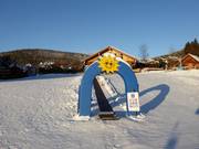 Förderband in Seiser's schräger Wiese