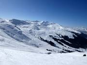 Blick vom Stein zum Piz Sezner