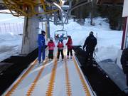 Das freundliche Personal ist am Einstieg immer präsent