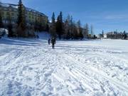 Loipe auf dem Tschirmer See