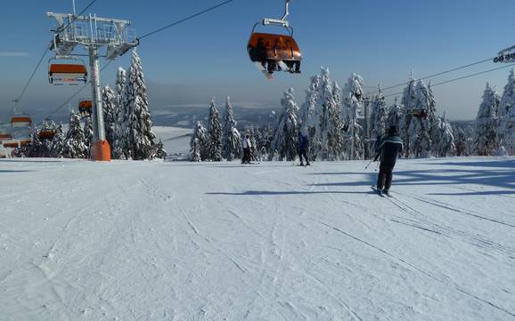 Aussiger Region (Ústecký kraj): Größe der Skigebiete – Größe Keilberg (Klínovec)