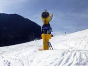 Leistungsstarke Schneekanone am Hocheck