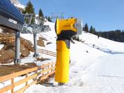 Schneekanone im Skigebiet Carezza