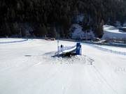 Übungsgelände im Tal an den Förderbändern