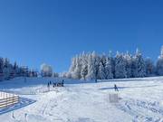 Mittelschwere Piste an der Kleinen Almberg-Sesselbahn