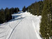 Leichte Piste Rietboden an der Sesselbahn Schabell