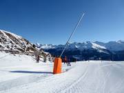Lanzenbeschneiung in Grimentz