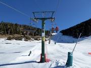 Coma Oriola - 4er Sesselbahn fix geklemmt