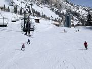 Leichte Piste an der Doppelsesselbahn Chickadee