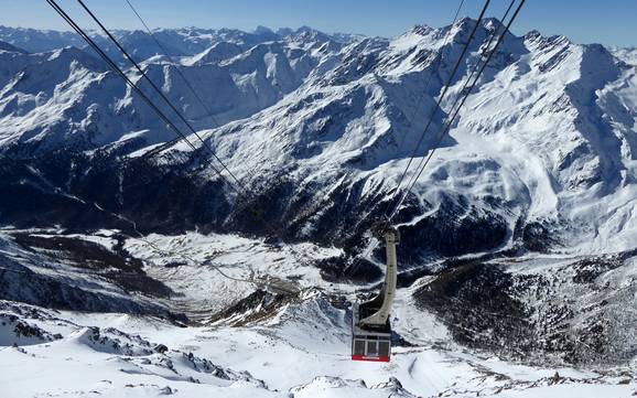 Höchstes Skigebiet im Meraner Land – Skigebiet Schnalstaler Gletscher (Schnalstal)