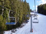 Malga Laghetto-Virgo Maria - 4er Sesselbahn fix geklemmt