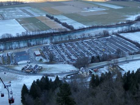Südösterreich: Anfahrt in Skigebiete und Parken an Skigebieten – Anfahrt, Parken Goldeck – Spittal an der Drau