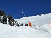 Lanzenbeschneiung in Laax