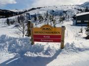 Pistenausschilderung im Gaustablikk Skisenter