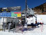 Dvosedežnica Kriška Planina - 2er Sesselbahn fix geklemmt