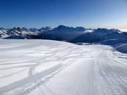 Perfekte Pistenpräparierung im Skigebiet San Pellegrino