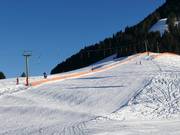 Leichte Piste am Schlepplift Ressebichl