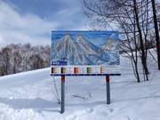 Pistenplan im Skigebiet Rusutsu
