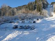 Wohnmobilstellplatz an der Talstation in Ofterschwang