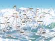 Pistenplan vom Skigebiet St. Moritz – Corviglia