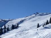 Breite Gipfel Abfahrt am Schatzberg