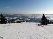 Leichte Piste am kleinen Fichtelberg
