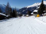 Leichte Talabfahrt nach Bellwald
