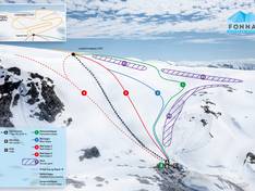 Pistenplan Fonna Glacier Ski Resort