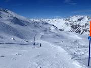 Leichte Piste Furtschellas bei der Mittelstation Furtschellas