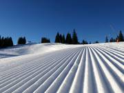 Sehr gute Pistenpräparierung